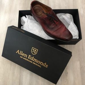 Allen Edmonds Red Cornwallis Size 9.5 D